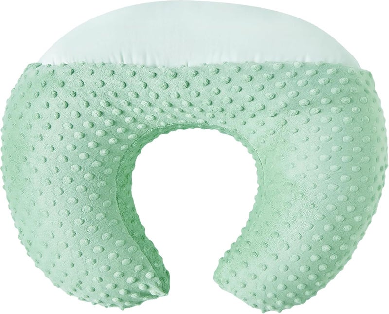 DONOMILO Dots Nursing Pillow Cover, Case Plush Breathable Breastfeeding Pillow Slipcover Fits Nursing Pillow, Super Soft Snug Positioners for Baby Boy Baby Girl (Celadon) - Image 5